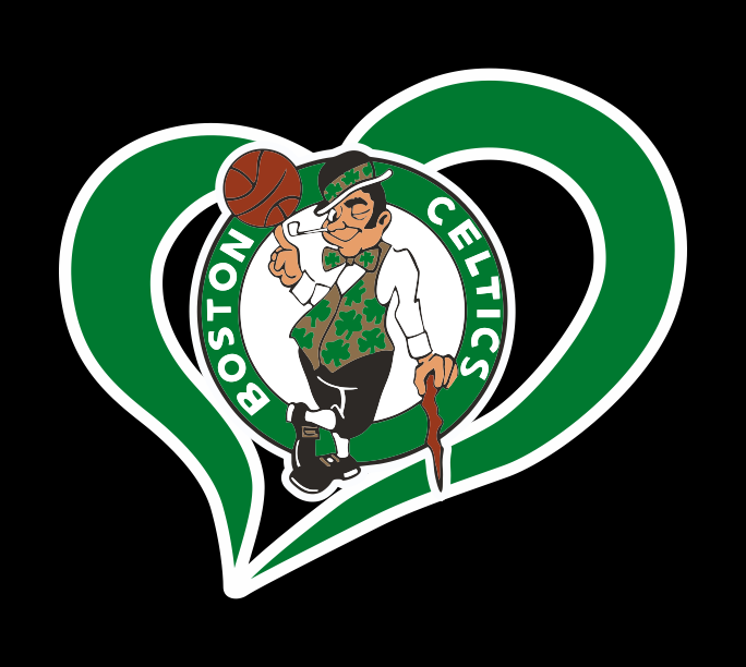 Boston Celtics Heart Logo iron on paper